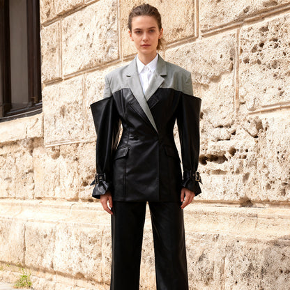 Collage Suit Jacket for Women | Tajstylo