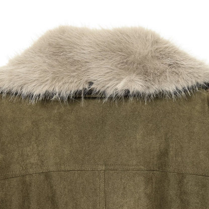 Artificial Fur Suede Texture Jacket | Tajstylo