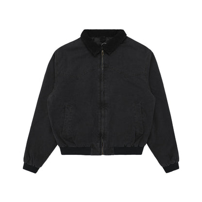 Color Block Denim Workwear Jacket | Tajstylo