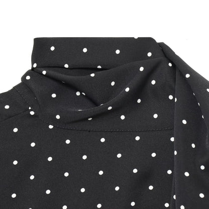 Polka Dot Tie-Up Scarf Dress | Tajstylo
