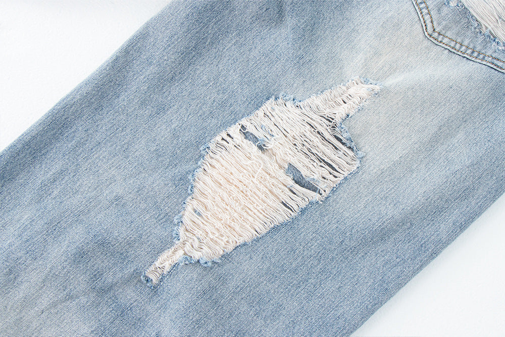 Vintage Distressed Wide Leg Jeans | Tajstylo