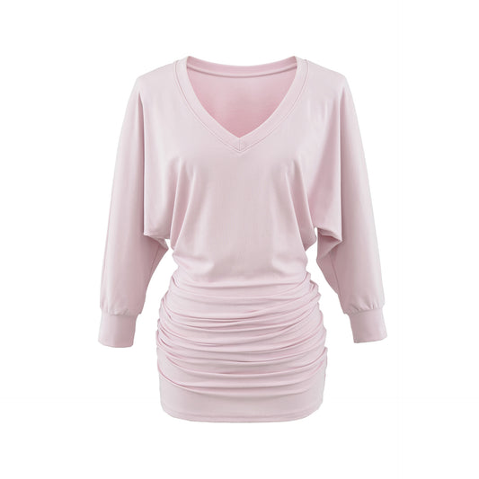 Long Sleeved Color Block Dress | Tajstylo