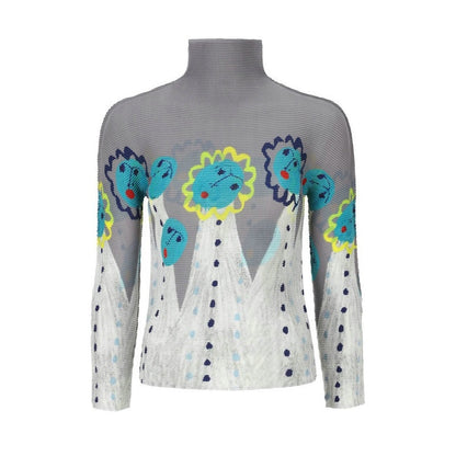 Woman wearing Miyake Pleated Corset Top in a stylish setting