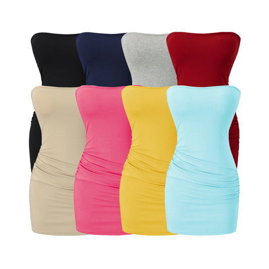 Padded Strapless Bodycon Mini Dress | Tajstylo
