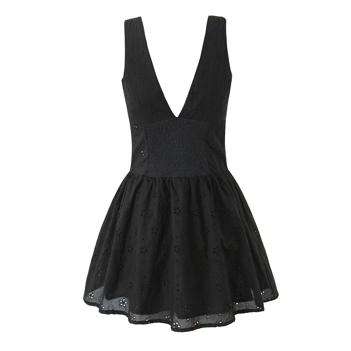 Slimming Midi Dress with V Neckline | Tajstylo