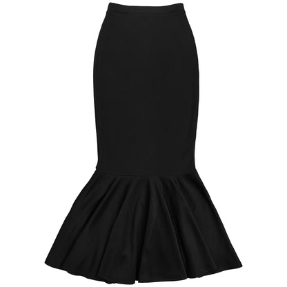 Strapless Lace Trim Top and Bodycon Skirt Set | Tajstylo
