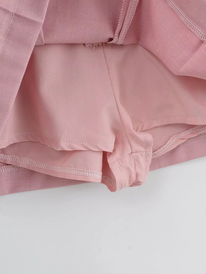 Pleated Short Skirt | Tajstylo