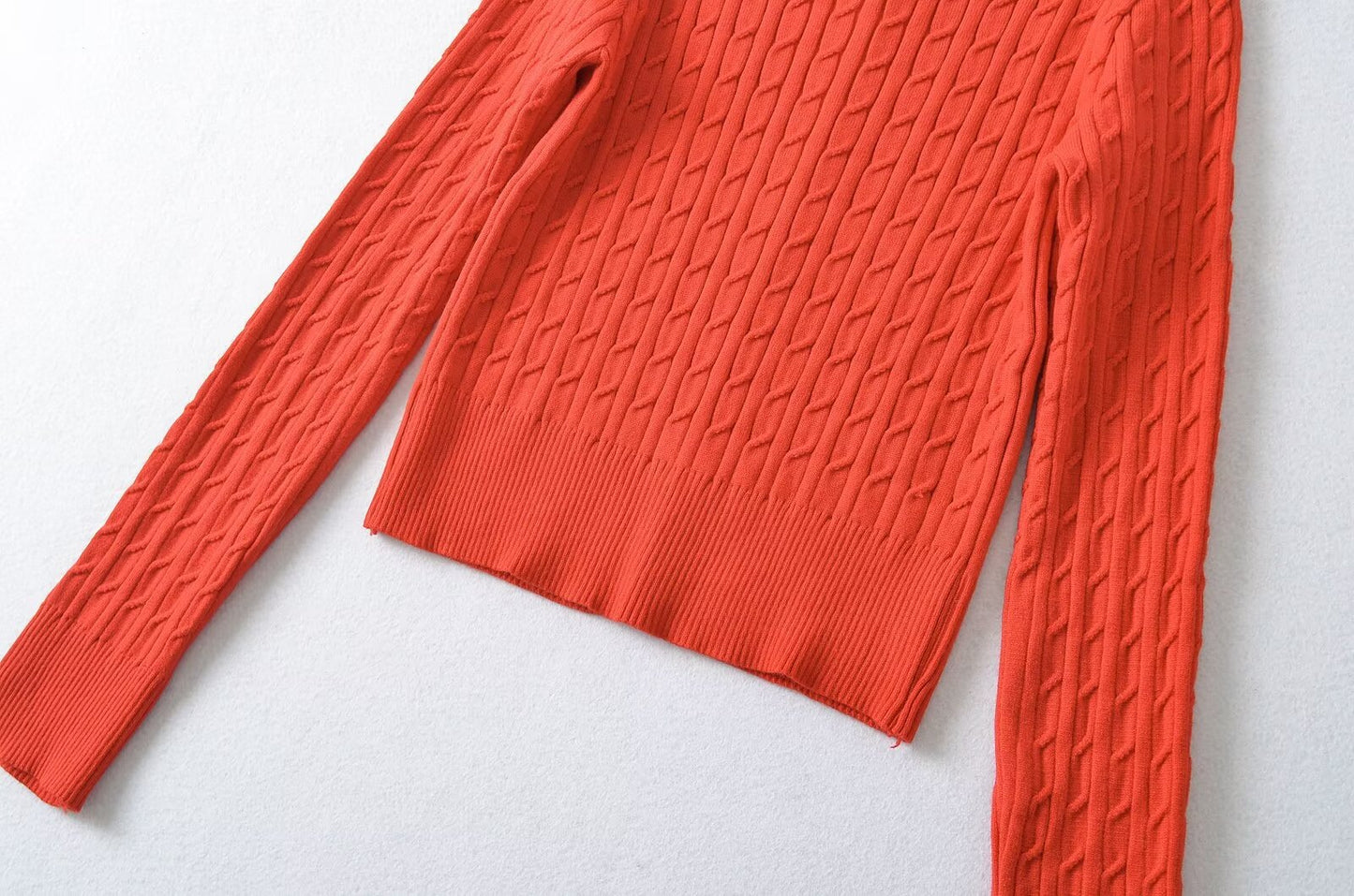 Round Neck Long Sleeve Cardigan Sweater | Tajstylo