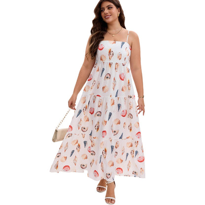 Woman wearing Layered Beach Maxi Dress in a sunny beach setting
