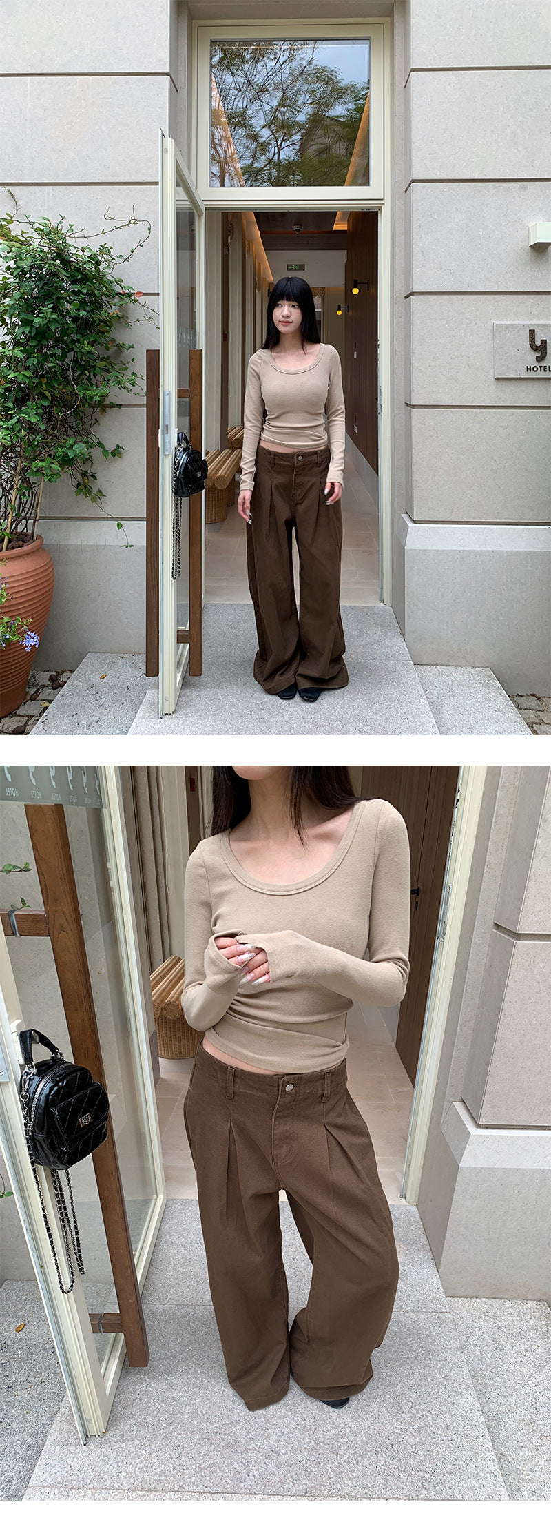 Pleated Wide Leg Jeans | Tajstylo