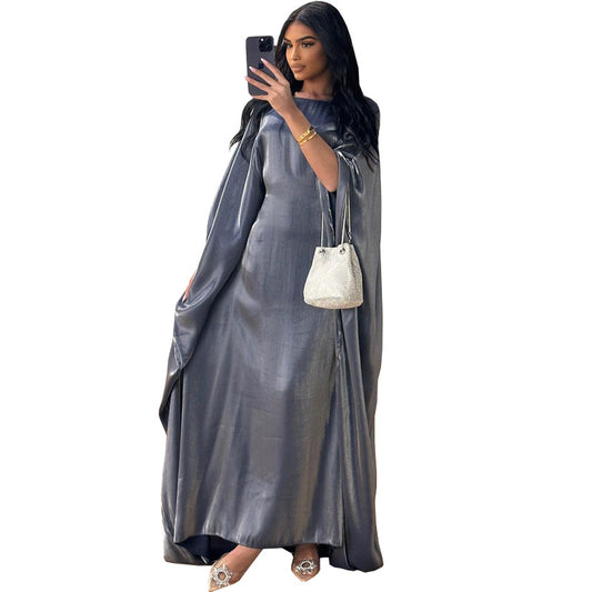 Satin Fitted Evening Party Dress | Tajstylo