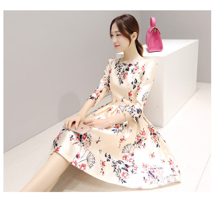 Chic Korean Style Mid Length Dress | Tajstylo