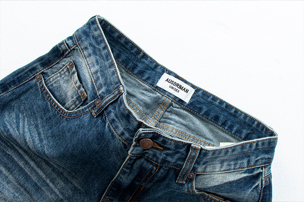 Vintage Washed Distressed Wide Leg Jeans | Tajstylo