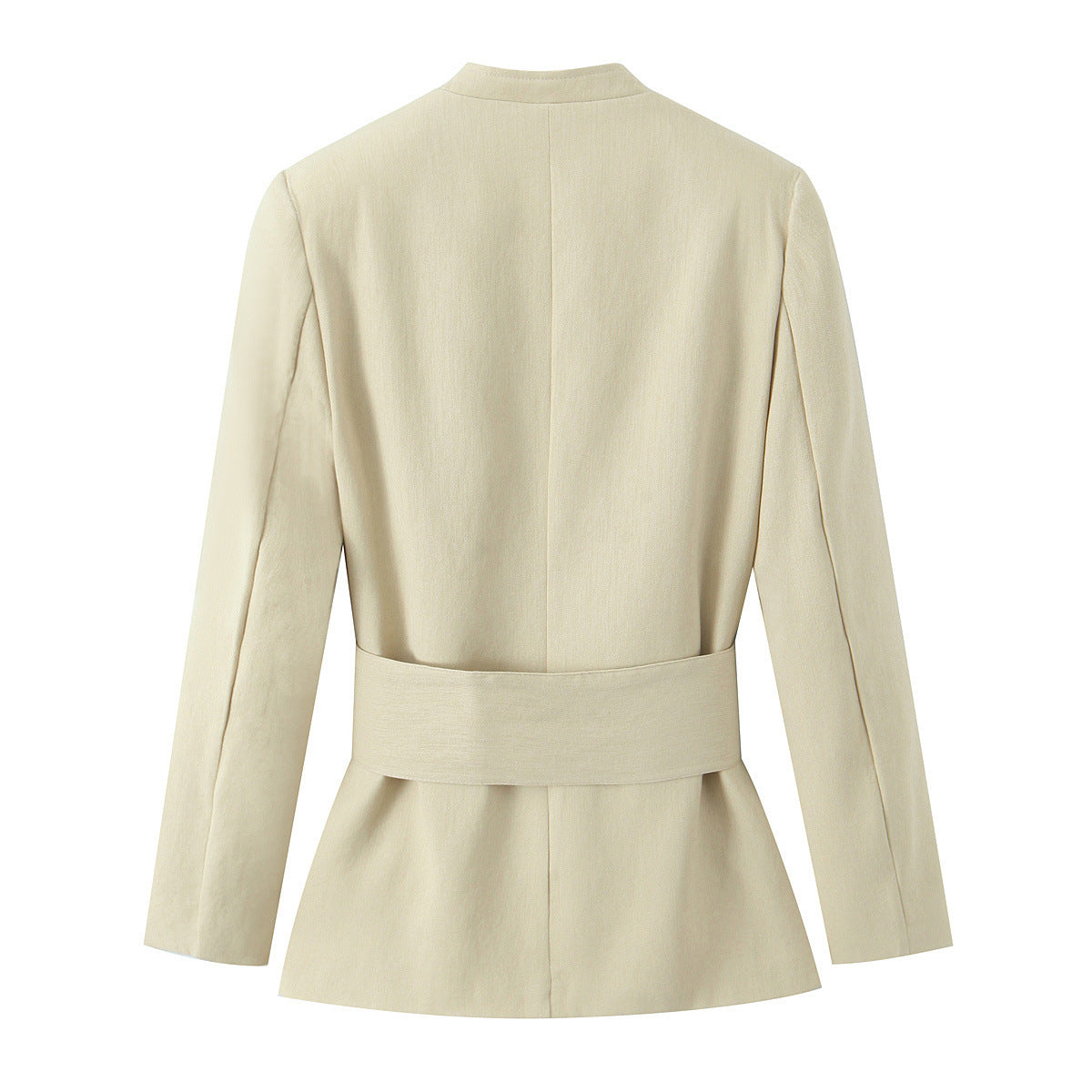 Tailored Waist Belt Suit Jacket and Pants Set | Tajstylo