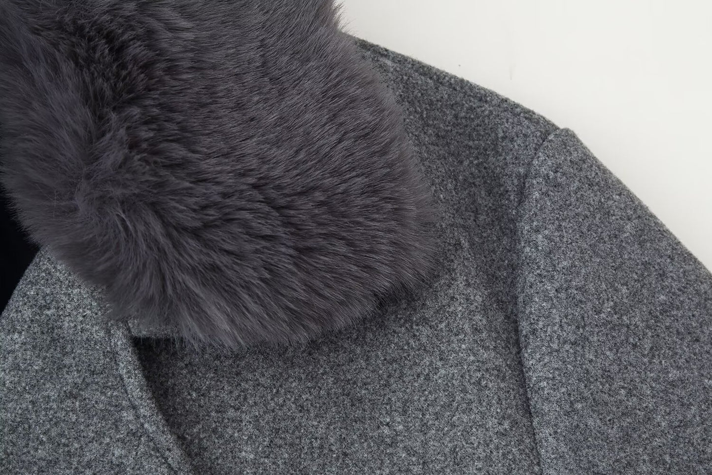 Casual Wool Blend Coat | Tajstylo
