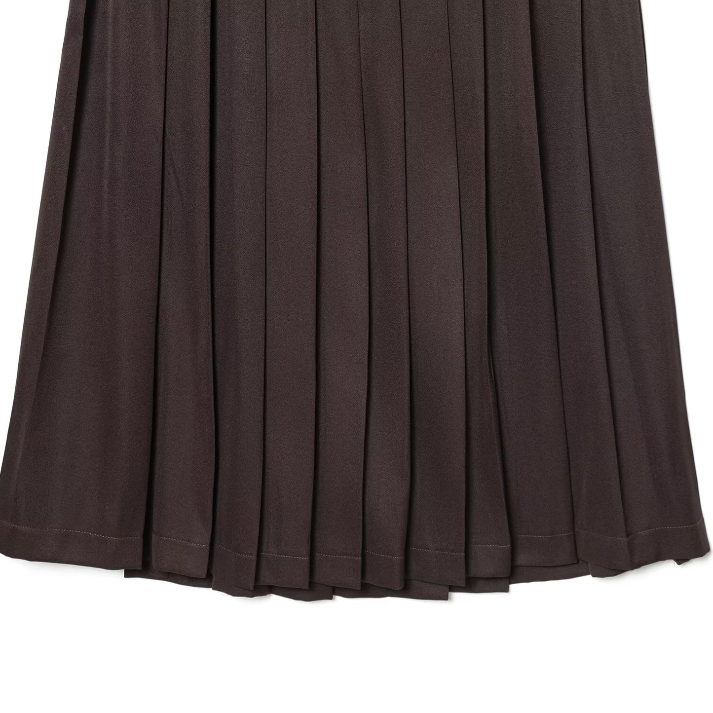 Wide Pleated Midi Skirt | Tajstylo