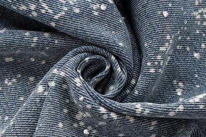 Starry Sky Painted Design Denim Pants | Tajstylo