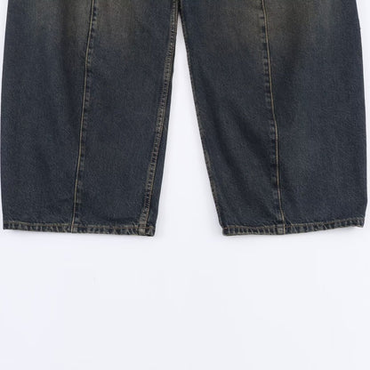 Loose Bucket Shape Low Waist Jeans | Tajstylo