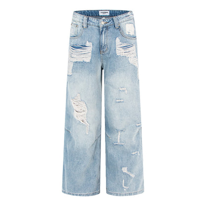 Vintage Distressed Wide Leg Jeans | Tajstylo