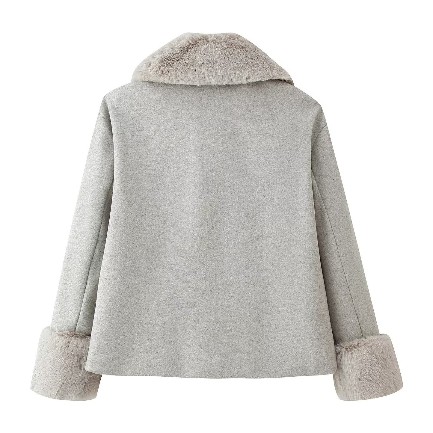 Casual Wool Blend Coat | Tajstylo