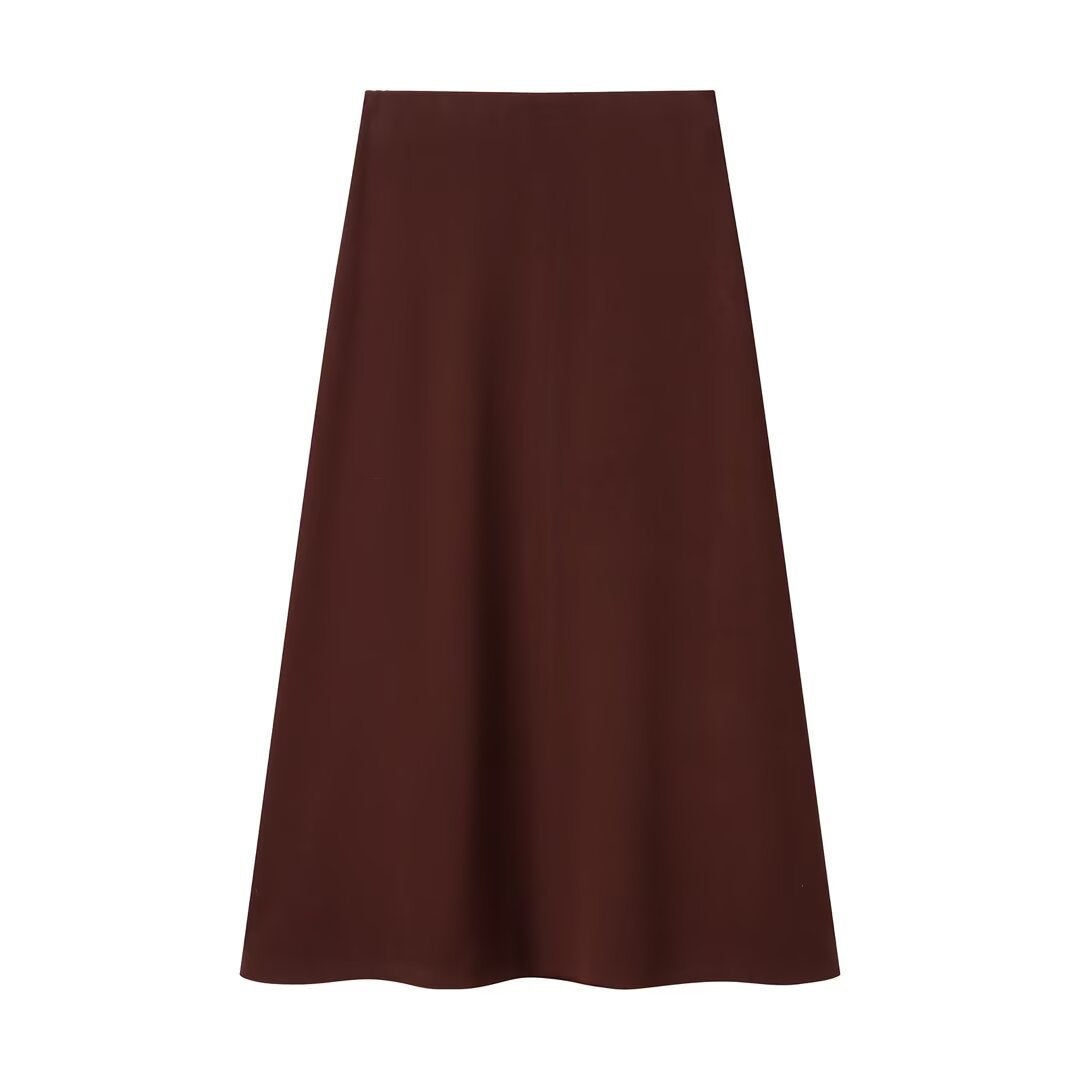 Knot Detail Top and Flute Midi Skirt Set | Tajstylo