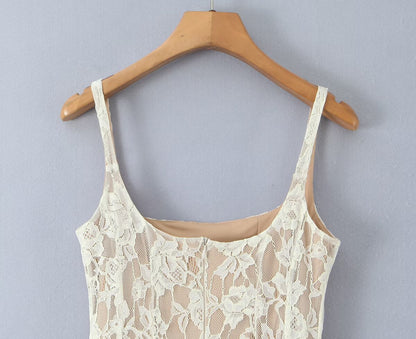 Light Luxury Lace Camisole Dress | Tajstylo