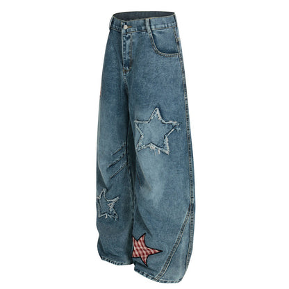 Washed Denim Pants | Tajstylo