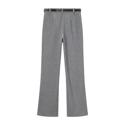 Herringbone A-Line Vest and Flared Leggings Set | Tajstylo