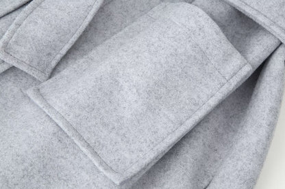 Casual Wool Blend Coat | Tajstylo