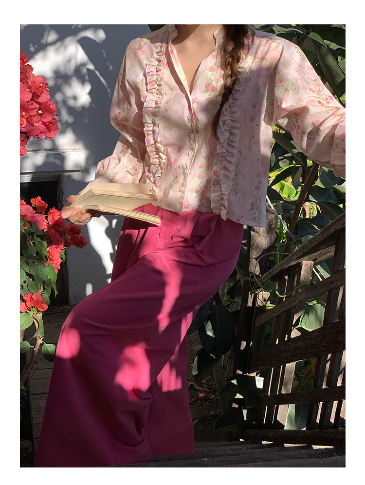 Floral Long Sleeve Shirt | Tajstylo