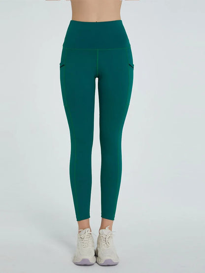 Woman wearing High Waist Active Leggings in a fitness setting