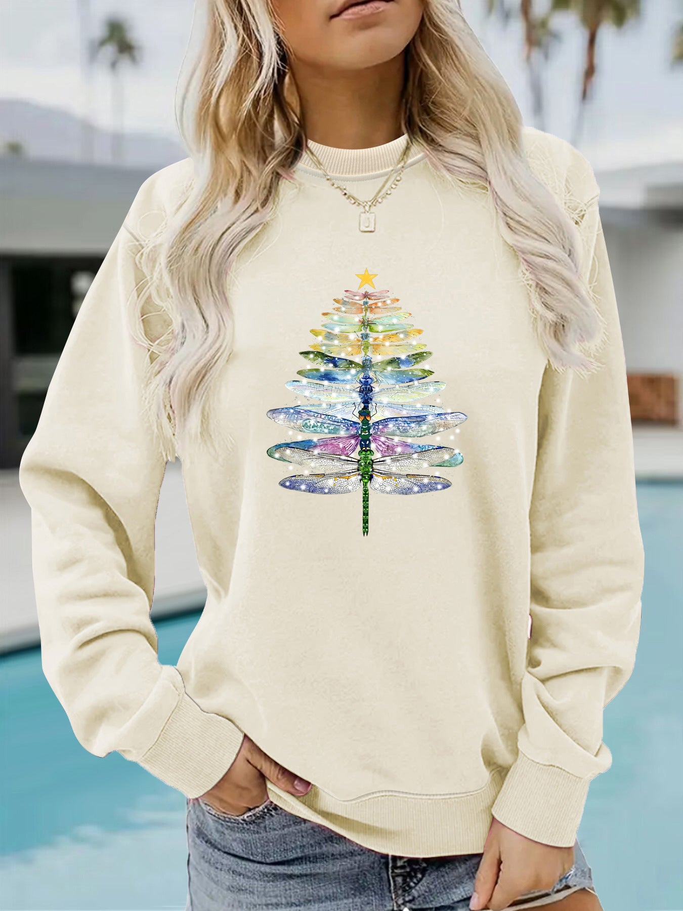 Dragonfly Printed Hoodie | Tajstylo