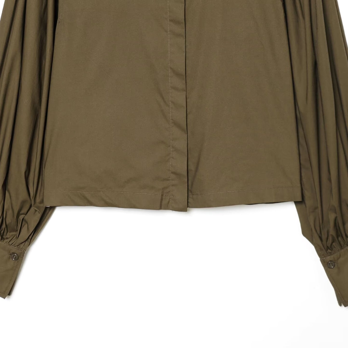 Bubble Sleeve Poplin Shirt | Tajstylo