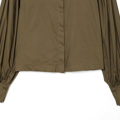 Bubble Sleeve Poplin Shirt | Tajstylo