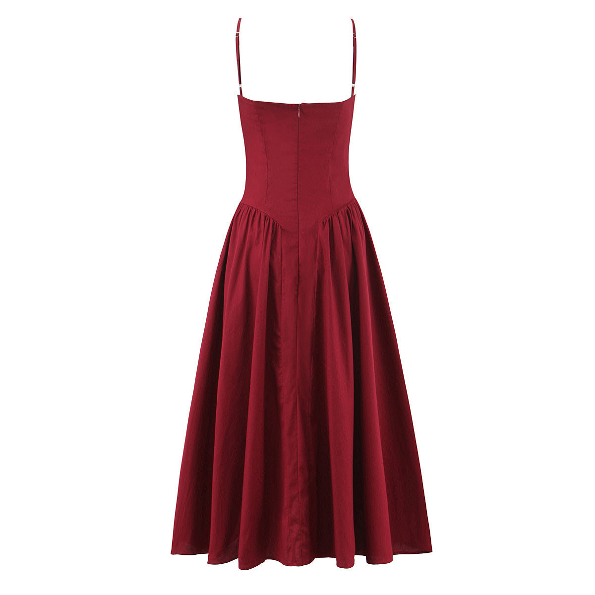 Woman wearing One Shoulder Pleated Maxi Dress in a summer setting