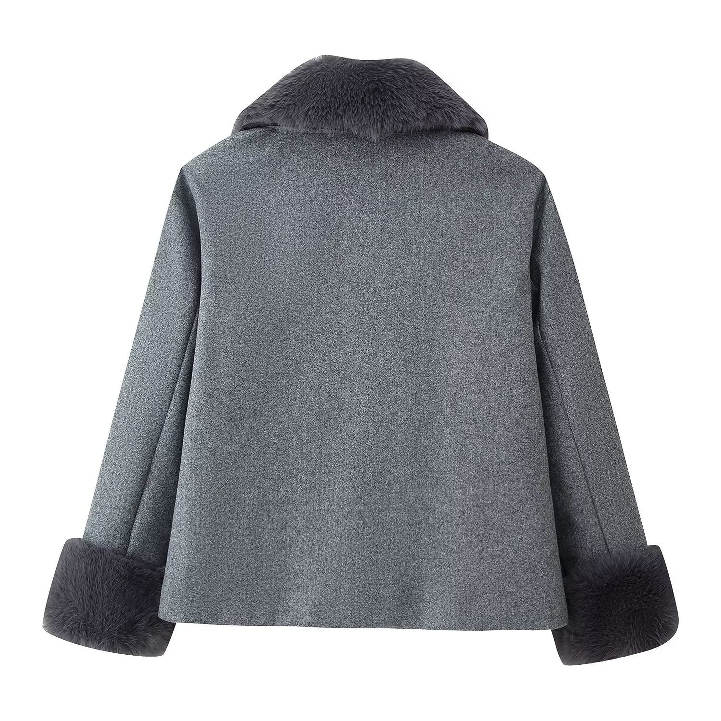 Casual Wool Blend Coat | Tajstylo
