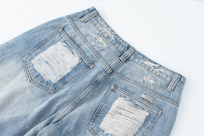 Vintage Distressed Wide Leg Jeans | Tajstylo