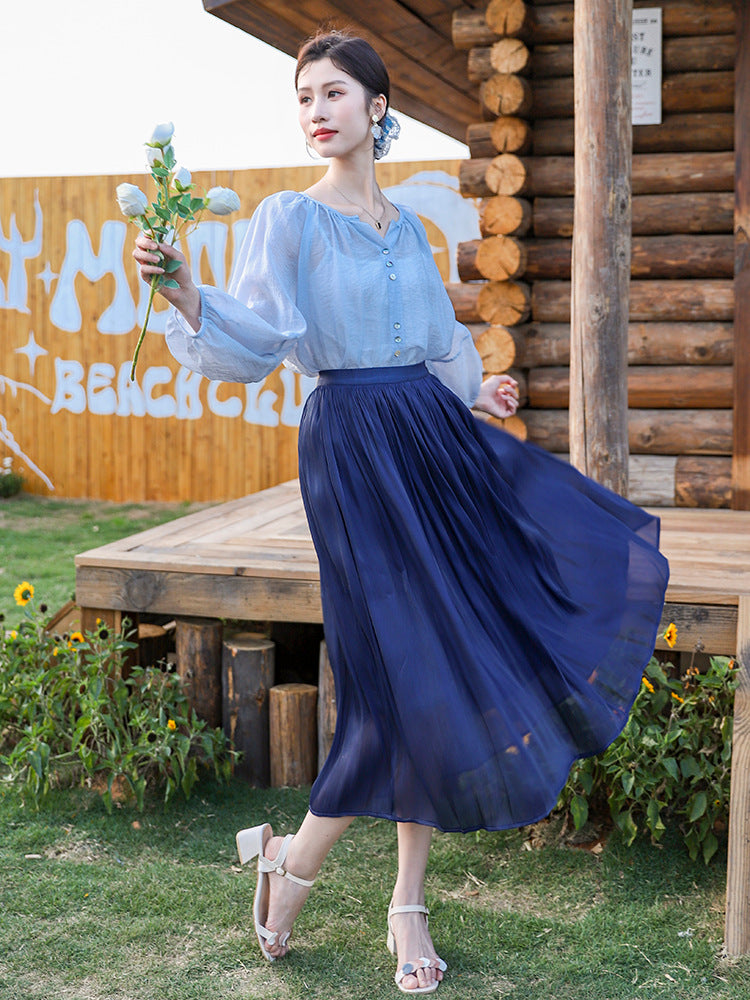 Elegant A-Line Skirt for Women | Tajstylo