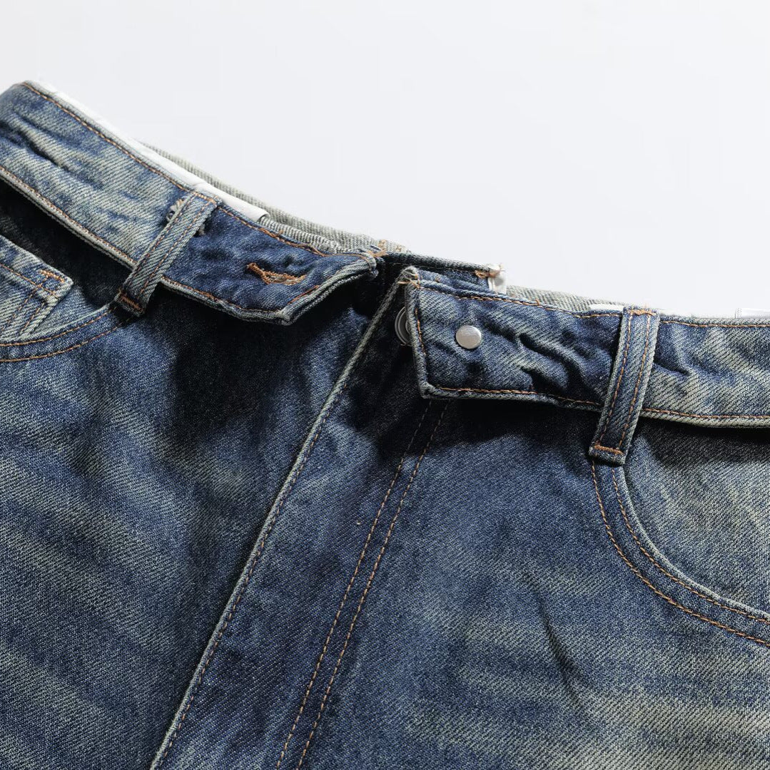 Woman wearing High-Waisted Classic Jeans in a casual setting