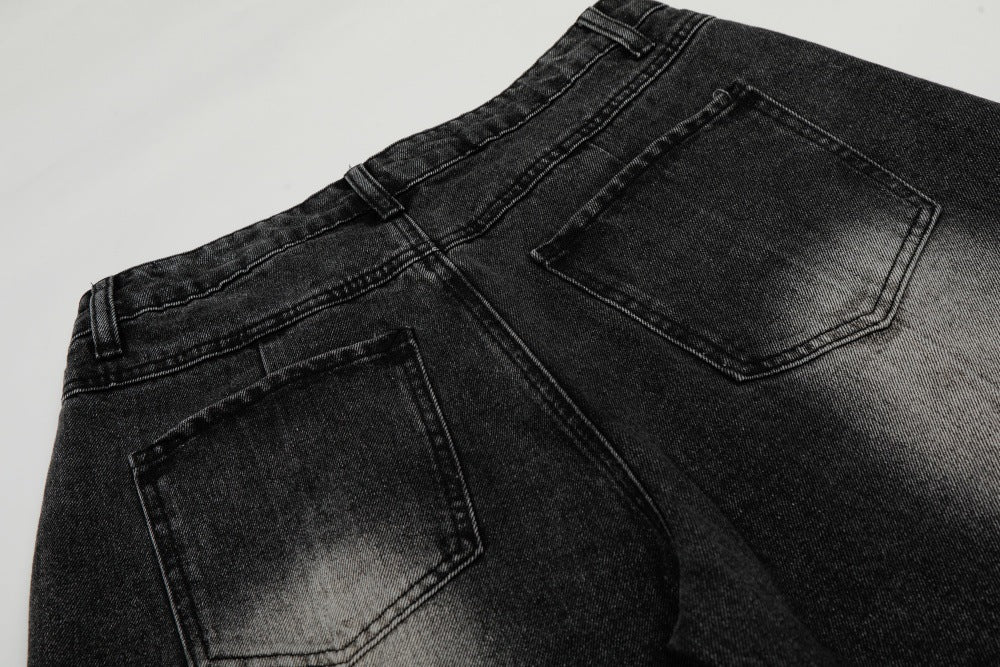 Color Blocked Denim Pants | Tajstylo