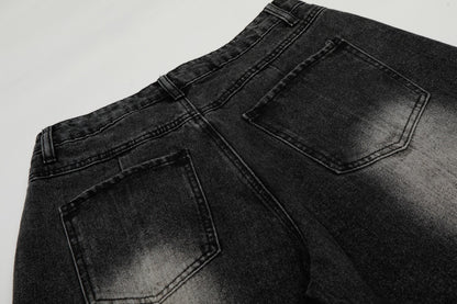 Color Blocked Denim Pants | Tajstylo