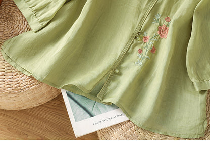 Embroidered Shirt Top for Women | Tajstylo