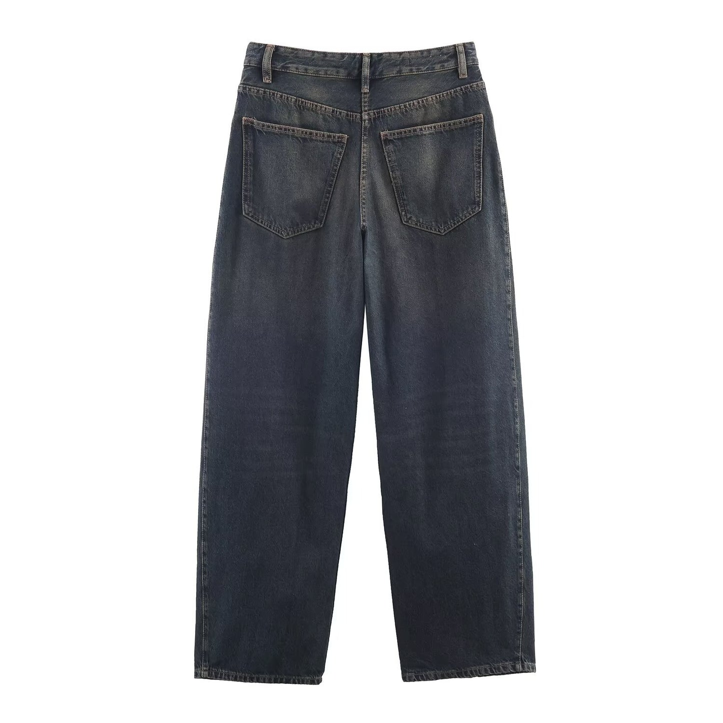 High Waist Baggy Bucket Jeans | Tajstylo