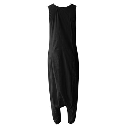 Wide Leg Harem Jumpsuit with Pockets | Tajstylo