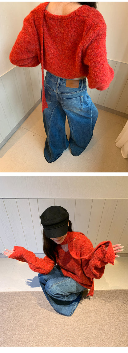 Retro Wide Leg Denim Pants | Tajstylo