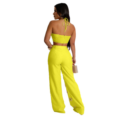 Flattering Ripped Fitted Two-Piece Nightclub Outfit | Tajstylo