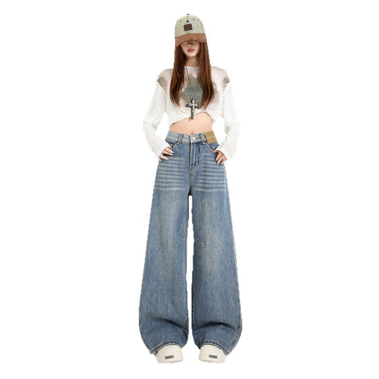 Blue Wide Leg Jeans | Tajstylo