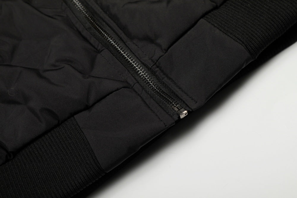Letter Print Down Puffer Jacket | Tajstylo
