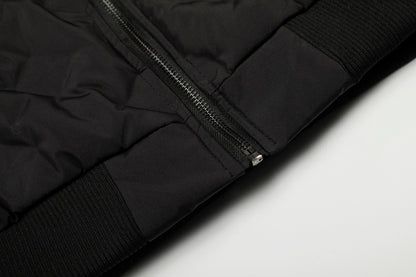 Letter Print Down Puffer Jacket | Tajstylo