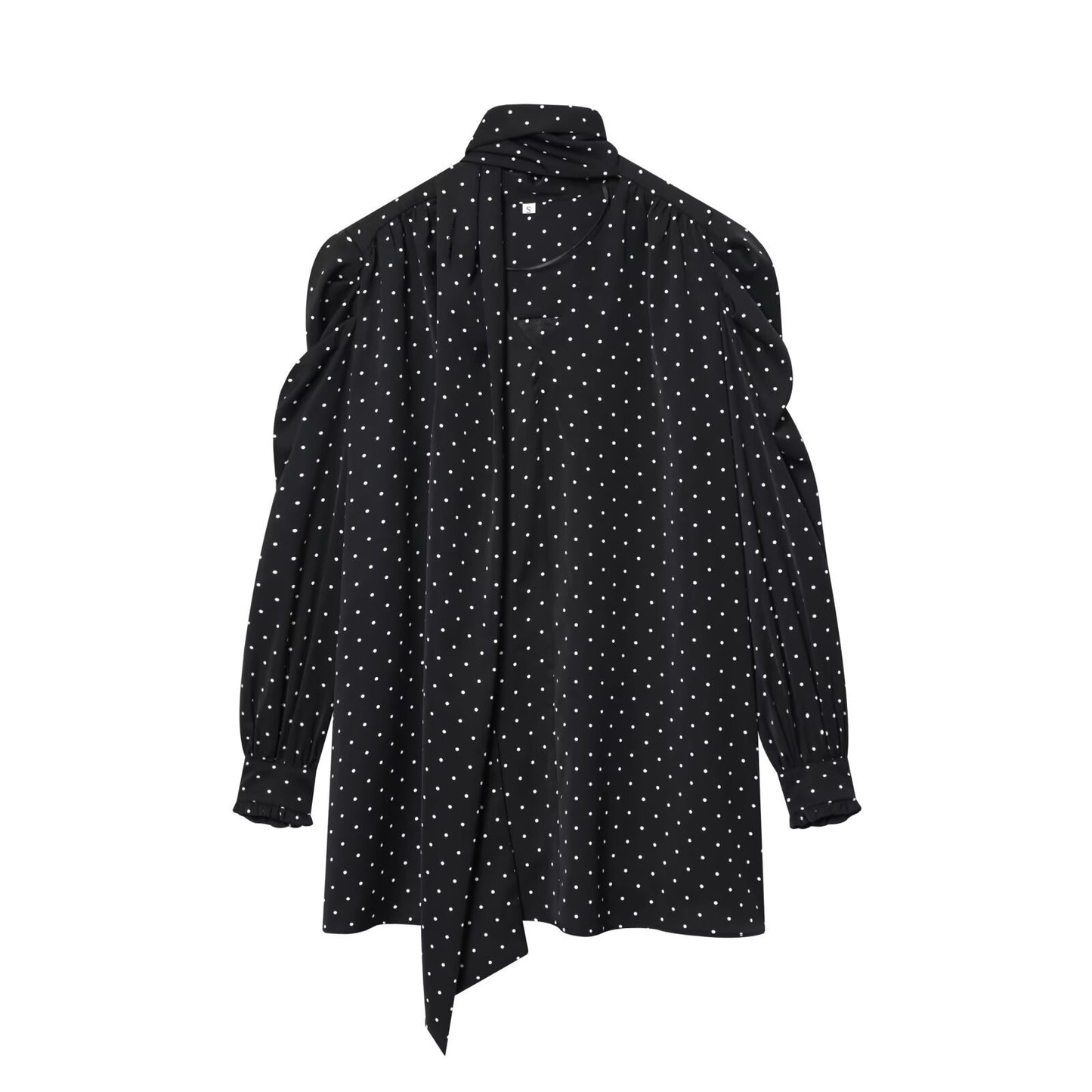 Polka Dot Tie-Up Scarf Dress | Tajstylo